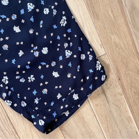 Fat Face Jumpsuit Size 16 Navy Floral Pattern Pockets Strappy L29 Summer Holiday - Picture 2 of 10